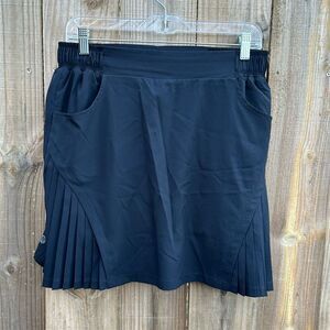 Mondetta Women's Black Athletic Skort M Pleated Tennis Golf Running
